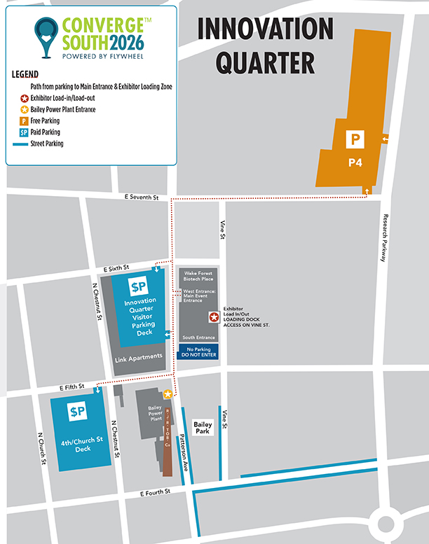 Innovation Quarter parking map